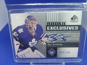 2011-12 SP Game Used Edition Exclusives Ben Scrivens /100 Toronto Maple Leafs  - Picture 1 of 1