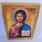 Jesus Christ Pantepoptis  Greek Orthodox Icon Art on Wood Plaque ICXCNIKA 1215