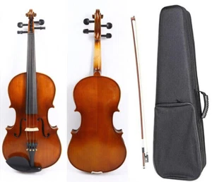 15.5 Inch Viola Ebony Fittings Spruce Maple Free Bag Bow Small Viola Lightweight - Picture 1 of 9
