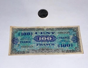 Vintage France 100 Cent Francs Military Currency Serie 1944 - Picture 1 of 2