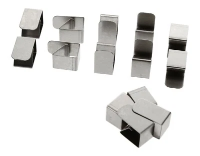 24 Stück Kellerschachtabdeckungs Klammern für Edelstahl u Fiberglas Gewebe - Bild 1 von 4