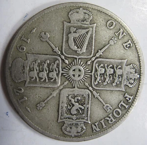 1921 Great Britain -One Florin- 50% silver (#77ac) - Picture 1 of 2