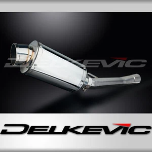 Suzuki GSX750F Sports 1998-2006 Slip On 9" Oval Stainless Exhaust Muffler Kit - Picture 1 of 5