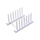 Dish Rack Pot Lid Storage Drying Stand Holder, White