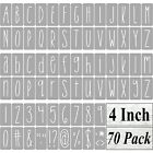 4 Inch Alphabet Letter Stencils for Painting - 70 Pack Old English Letter Ste...
