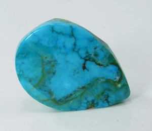 Natural Blue Turquoise Pear Shape 26.85 Ct CERTIFIED Loose Gemstones - Picture 1 of 8
