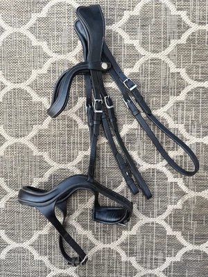 Brida de puente anatómica negra Halter Ego tamaño Cob MRSP $479,00 Foto 1 de 4