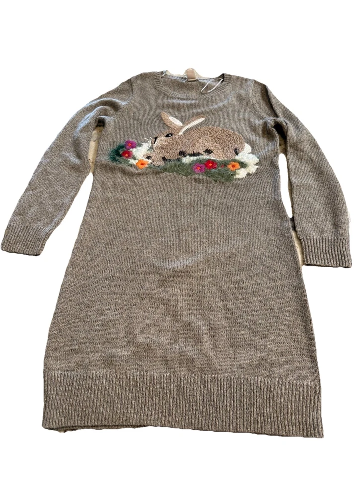 Vestido Suéter Bordado Conejito De Colección Monzón Niñas 12-13 Mezcla Lana Y2K Londres Foto 1 de 4