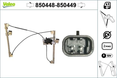 VALEO Fensterheber 850448 für VW POLO 6N1 6N2 3 Van 16V TDI GTI SDI 100 120 - Bild 1 von 4