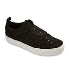 NEW! dv by dolce vita Slip-On Embellished Boucle Black Sequin Sneakers 