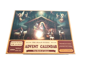 Puzzle calendario de Adviento 42 piezas Póster de 1008 piezas totales por día incluido 24 días - Imagen 1 de 6