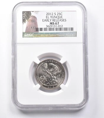 MS67 2012-S Washington Quarter El Yunque Early Releases NGC *5396 - Image 1 of 3