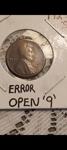 1925-S Lincoln Penny - Open '9' Mint Error - Picture 1 of 3