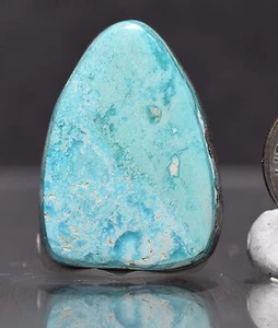 Chrysokoll und Edelsteinkieselsäure CABOCHON Edelstein Silica Cab - Bild 1 von 3