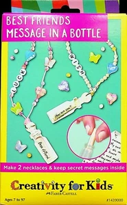 Collar Best Friends Mensaje en Botella (artesanías para Niños, Hágalo usted mismo) - Imagen 1 de 2
