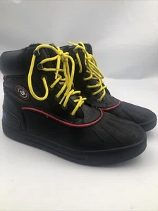 Nautica Duck Boots Padden Mens 11 Waterproof Insulated Lace Up Black Vegan - Picture 1 of 9