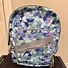 LL Bean Big Kids Fresh Mint Prism Polyester Deluxe Book Pack 32L Print Backpack