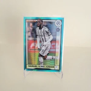 2022-23 TOPPS MERLIN UEFA SAMUEL ILING-JUNIOR RC AQUA PRISM #83 JUVENTUS - Bild 1 von 2