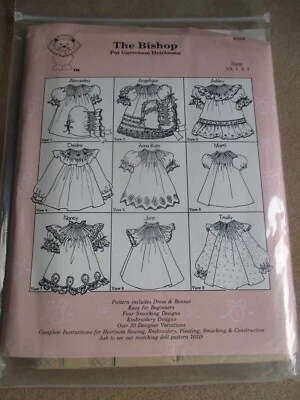 The Bishop Pat Garretson Heirlooms Sewing Pattern Sz 1/2 1 2 3  Dress Smocking - Image 1 of 3