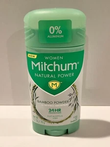 3 WOMEN MITCHUM NATURAL POWDER SOLID DEODORANT-EUCALYPUS-  2.7 OZ EA 8.1 OZ TTL - Picture 1 of 2