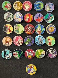 2009 Disneyland Charakter Alphabet Pins - 26 Pins insgesamt zur Auswahl! - Bild 1 von 2