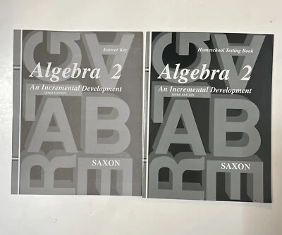 saxon algebra 2 (3rd edition) Answer Key & Test forms (BRAND NEW) (NO textbook)