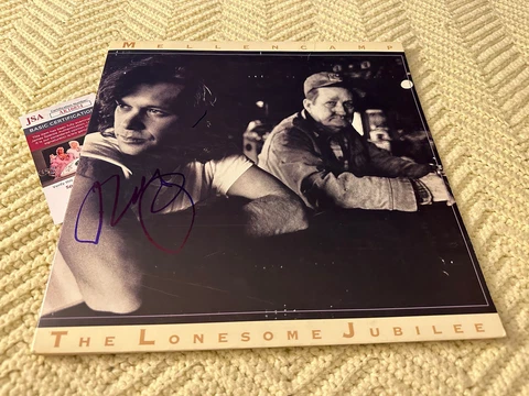 John Mellencamp SIGNED Lonesome Jubilee Vinyl ALBUM JSA Authenticated COA Cover