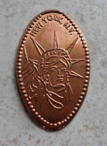Statue Of Liberty elongated penny New York Ny Usa cent copper souvenir coin