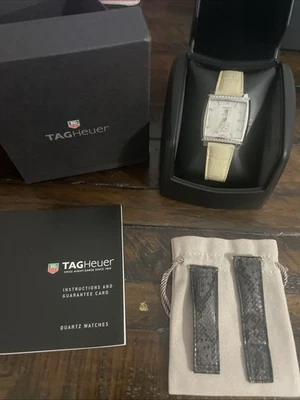 TAG HEUER Monaco MOP esfera de diamante y caja de diamantes 38 mm calibre 6 automático WW2114 Foto 1 de 4