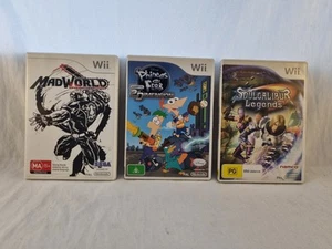 MadWorld Soulcalibur Legends Phineas & Ferbs Across The 2nd Dimension Wii Games - Picture 1 of 10