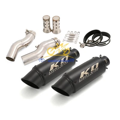 Sistema silenciador negro tubo de escape deslizable para Suzuki Hayabusa GSX1300R 2021-2025 Foto 1 de 4