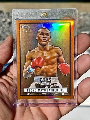 2024 Topps Boxing FLOYD MAYWEATHER JR. /25 Orange RARE🔥 - Image 1 of 2