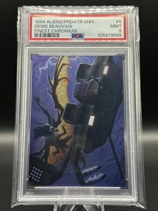 1994 Aliens Vs Predator Universe #5 Denis Beauvais Topps Finest Chromium PSA 9 - Picture 1 of 3
