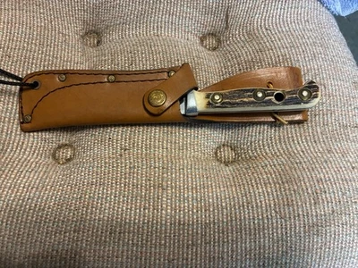 CUCHILLO GUÍA PUMA TRAIL MODELO 6382 CON FUNDA 1978 Foto 1 de 4