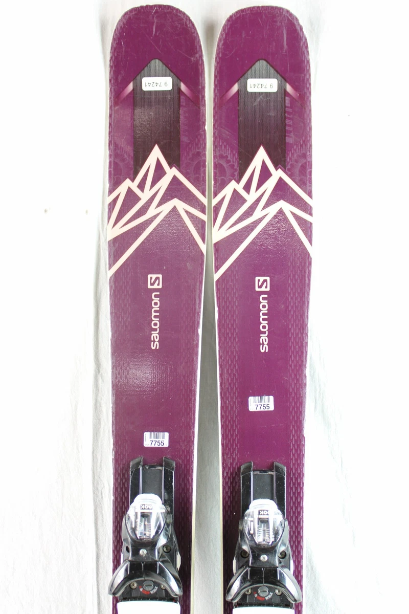 18-19 Salomon QST Lumen 99 Used Womens Skis w/Bindings 153cm
