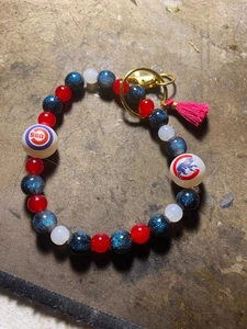 Chicago Cubs phone charm, tumbler charm, keychain, bracelet - Picture 1 of 1