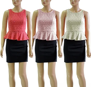 Damen Ärmellose Bodycon Sommerkleid Partykleid Clubwear Minikleid Cocktailkleid - Bild 1 von 10
