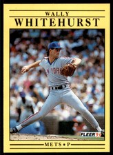 1991 Fleer Wally Whitehurst Baseball Cards #166