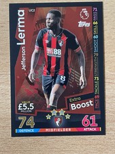 Match Attax Extra 2018 2019 18 19 Jefferson Lerma Bournemouth Extra Boost