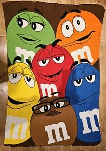 Vintage M&M’s Blanket Fleece M&M’s World 153cm X 127cm - Picture 1 of 4