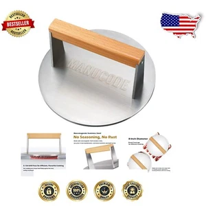 BBQ Ready 3.1 lb Smash Burger Press - Elevate Your Grilling Experience - Picture 1 of 11