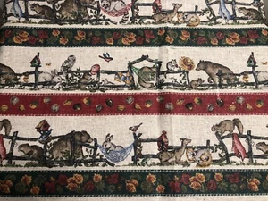 1-Yard Cotton Forest Animal Print Decorator Fabric Faye Liverman for Marcus Bros - Picture 1 of 4