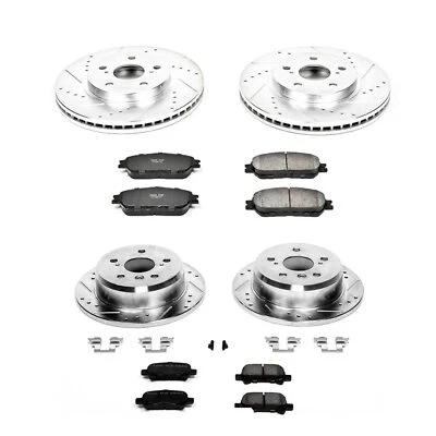 Kit de frenos de disco PowerStop - Delantero y trasero - Se adapta a Toyota Avalon 2005-2007, Toyota Foto 1 de 4