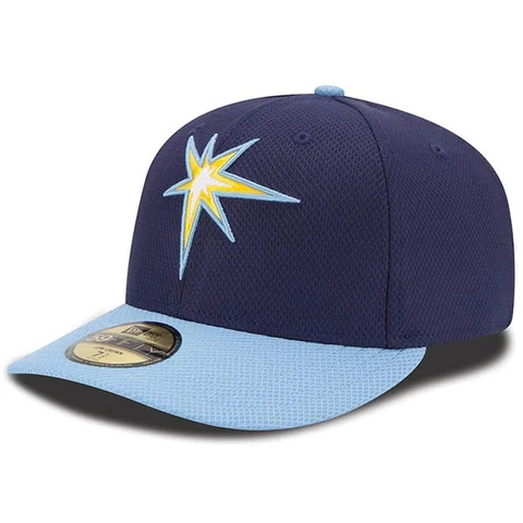 Tampa Bay Rays New Era 5950 Batting Practice Fitted Hat - Navy Cover