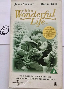It's a Wonderful Life VHS Frank Capra Movie Classic James Stewart, Donna Reed  - Picture 1 of 4