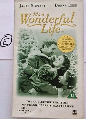 It's a Wonderful Life VHS Frank Capra Movie Classic James Stewart, Donna Reed  - Image 1 of 4