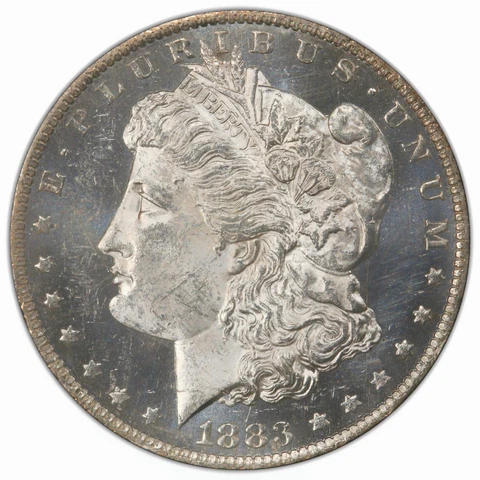 1883-O PCGS MS63 DMPL Morgan Silver Dollar 543763 Cover