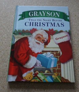 ‘Twas The Night Before Christmas Personalized Custom Book For Name GRAYSON - Picture 1 of 2