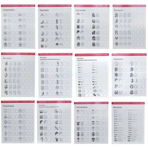 Nail Art Training Cards Nail Art Practice Book Painting Template Nail Drawing - Picture 1 of 11