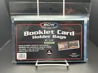 NEW (10) BCW BOOKLET CARD HOLDER BAGS RESEALABLE HOLDS SLABBED OR TOPLOADERS